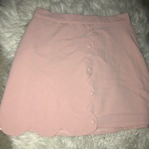 Boohoo scallop skirt